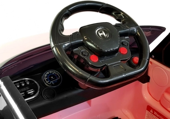 Dětské elektrické auto růžové