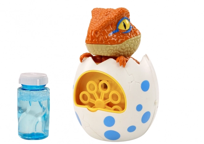 Stroj na bubliny Dino v vejci s náplní