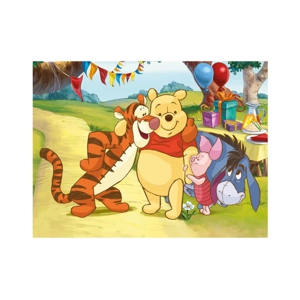 DINO Obrázkové kostky Medvídek Pú, 12 kostek