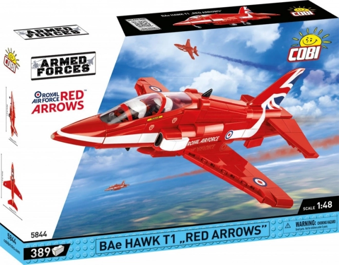 Stavebnice BAe Hawk T1 Červené šípy 389 dílků
