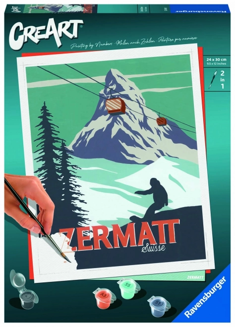 Puzzle Zermatt, Švýcarsko pro děti od 12 let