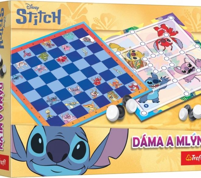 Dáma a Mlýn Lilo & Stitch společenská hra