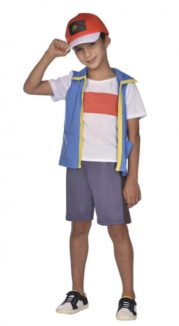 Dětský kostým Pokemon Ash pro děti od 4 do 6 let