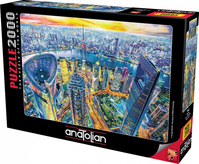 ANATOLIAN Puzzle Pohled na Šanghaj 2000 dílků