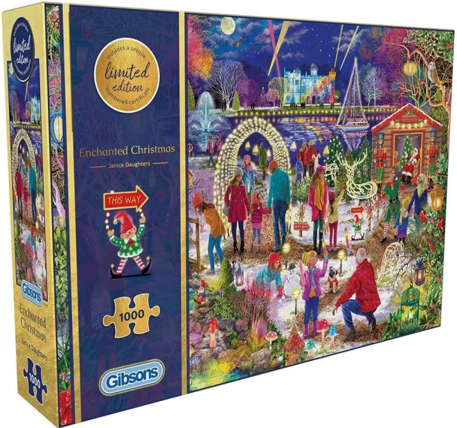 GIBSONS Puzzle Limitovaná vánoční edice: Kouzelné Vánoce 1000 dílků