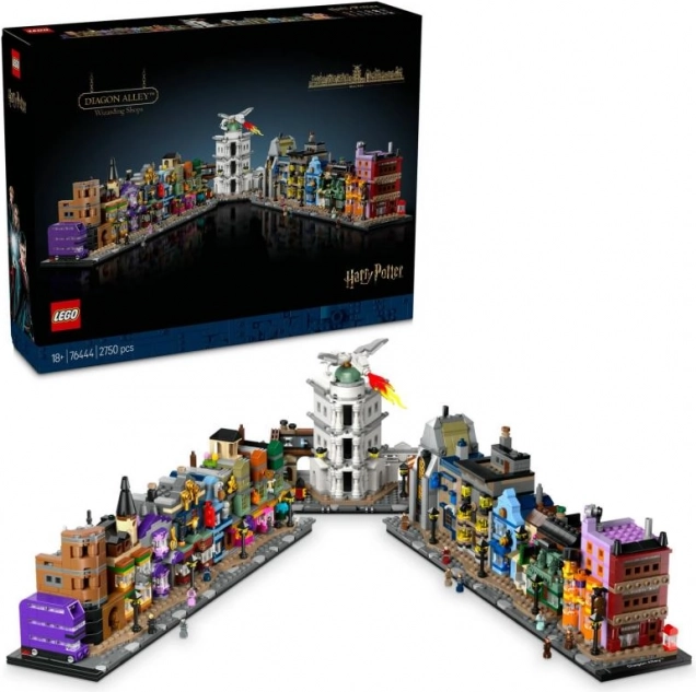 Miniaturní model Kouzelnické obchody v Příčné ulici od LEGO Harry Potter