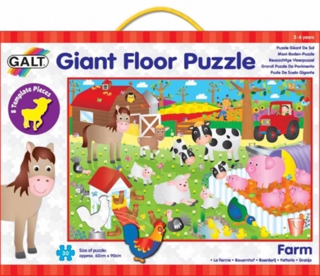 GALT Obří podlahové puzzle Farma 30 dílků