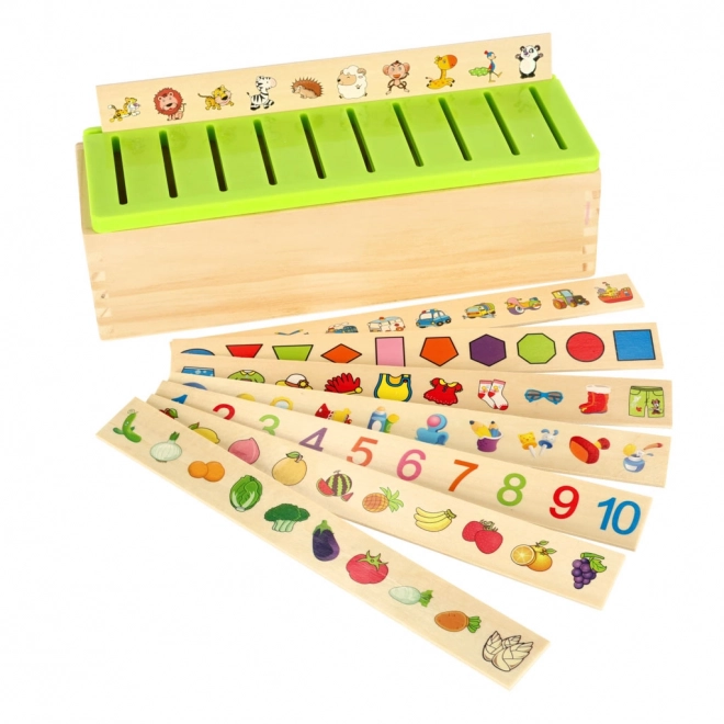 Dřevěná Montessori vzdělávací třídička