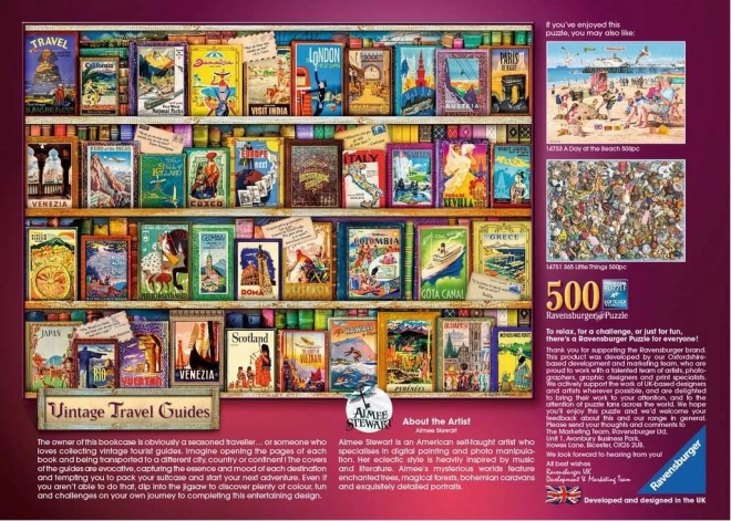 Puzzle Historické cestovní příručky 500 dílků