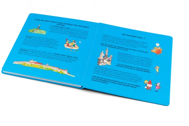 Průvodce Prahou: Puzzle, Omalovánky a Kvízy pro děti