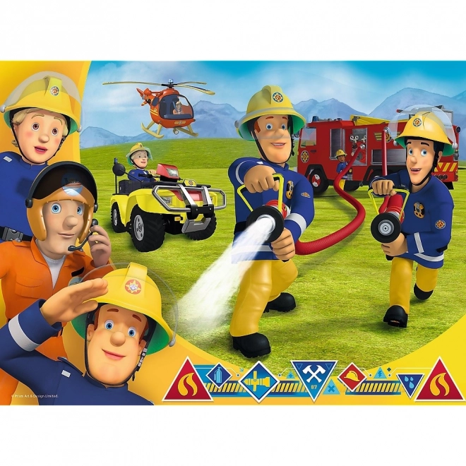Puzzle 30 dílků - Požárník Sam, Připraveni pomáhat
