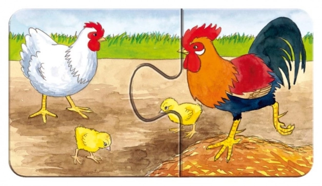 RAVENSBURGER Moje první puzzle Na statku 9x2 dílky