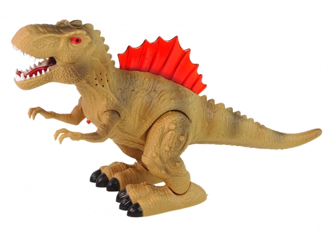 Interaktivní dinosaurus s vodní párou a světelnými efekty