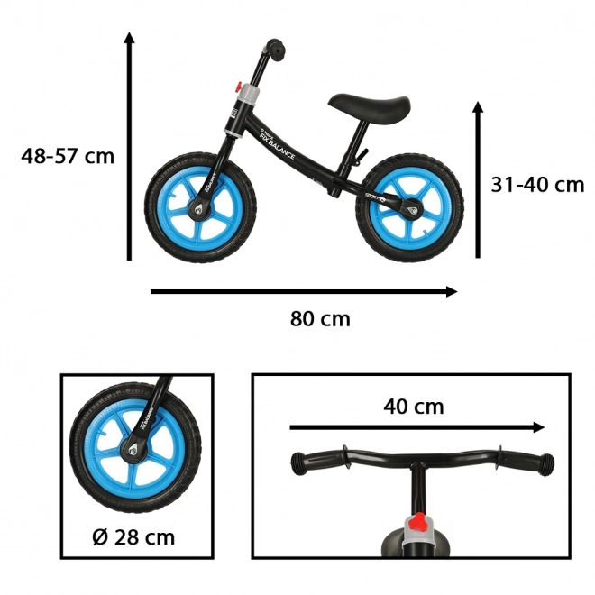 Dětské kolo - odrážedlo Trike Fix Balance – černé