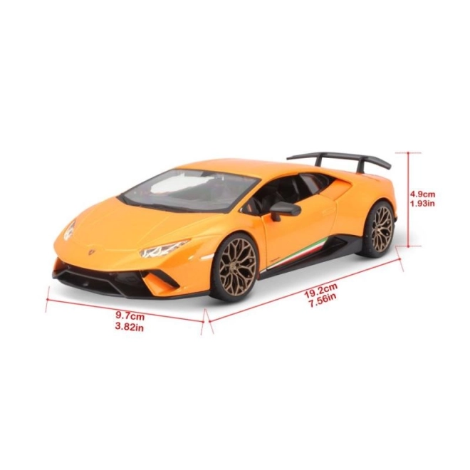 Lamborghini Huracan Performante oranžová model 1:24