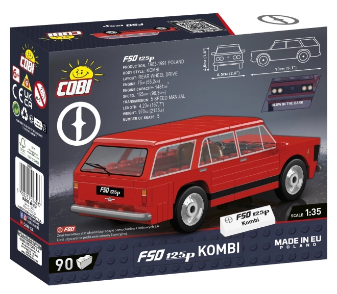 Kostky FSO 125p Kombi - stavebnice 90 dílků