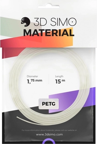 Filament petg pro 3d pera a 3d tisk bílý 1,75 mm (15 m)