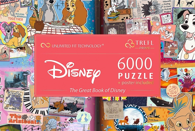 Velká kniha Disney puzzle 6000 dílků