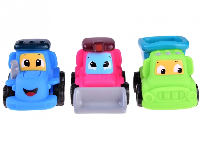 Set jucării moi mașini de construcții 3 bucăți 18M+ ZA4737B – B