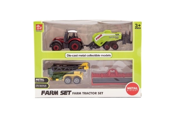 Sada farmářských traktorů a příslušenství