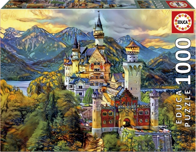 EDUCA Puzzle Neuschwanstein 1000 dílků