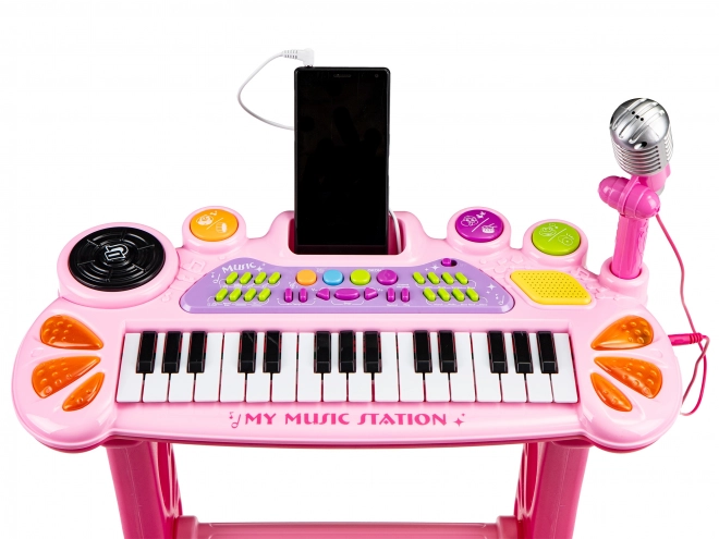 Keyboard s mikrofonem a MP3