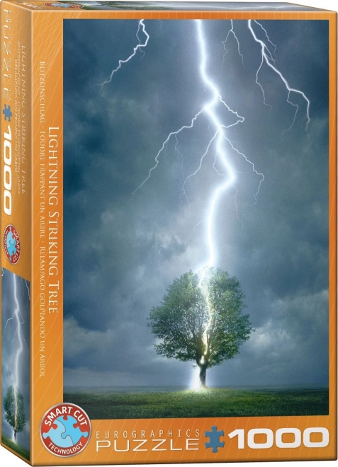 Puzzle Strom zasažený bleskem 1000 dílků