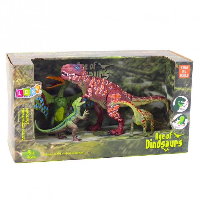 Sada pohyblivých figurek dinosaurů 4ks