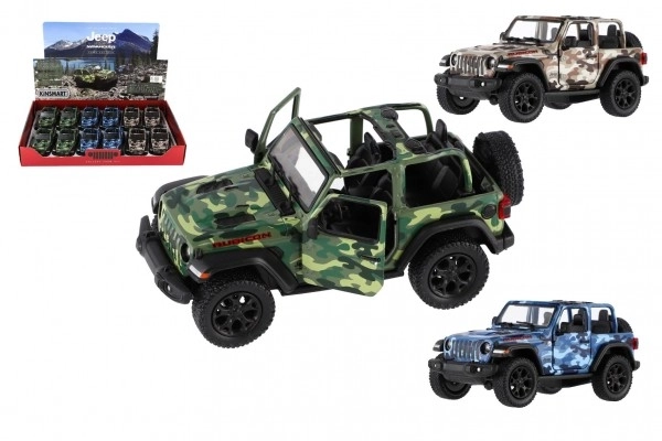 Auto Jeep Wrangler Camo edice kov/plast 13cm