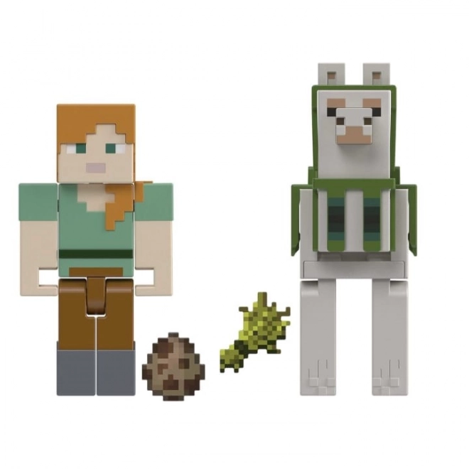 Minecraft figurky Alex a lama
