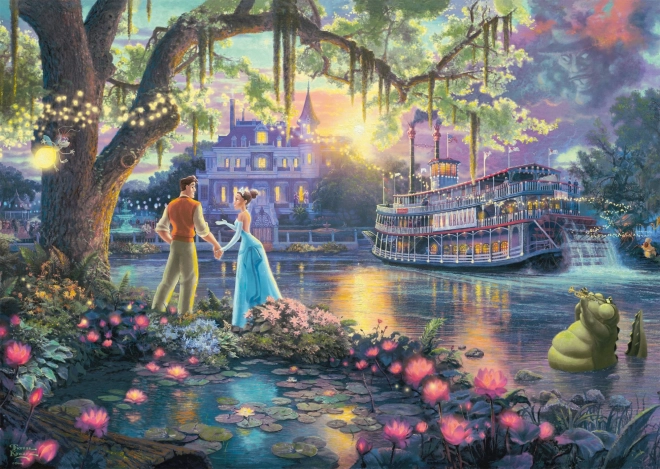 Puzzle princezna a žabák 1000 dílků