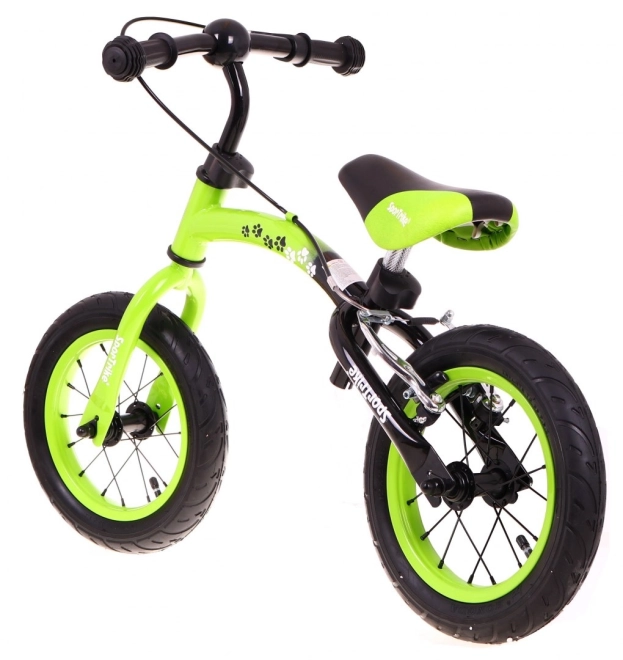 Dětské krosové kolo Boomerang SporTrike + variabilní uspořádání rámu – Zelené