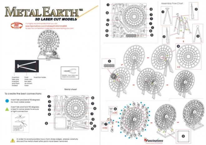 METAL EARTH 3D puzzle Ruské kolo
