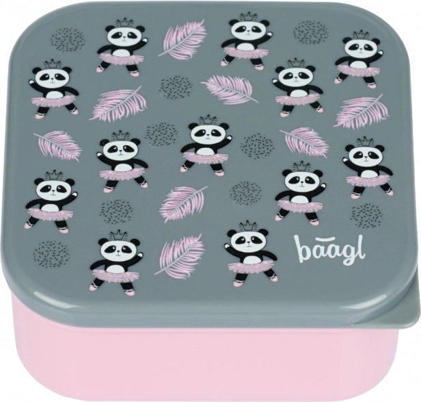 Svačinový box 4 v 1 Panda