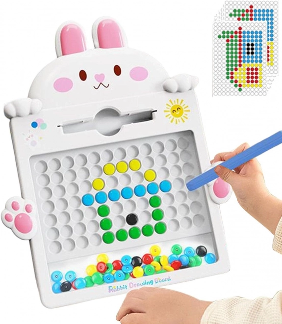 Magnetická tabule pro děti Montessori MagPad Králík