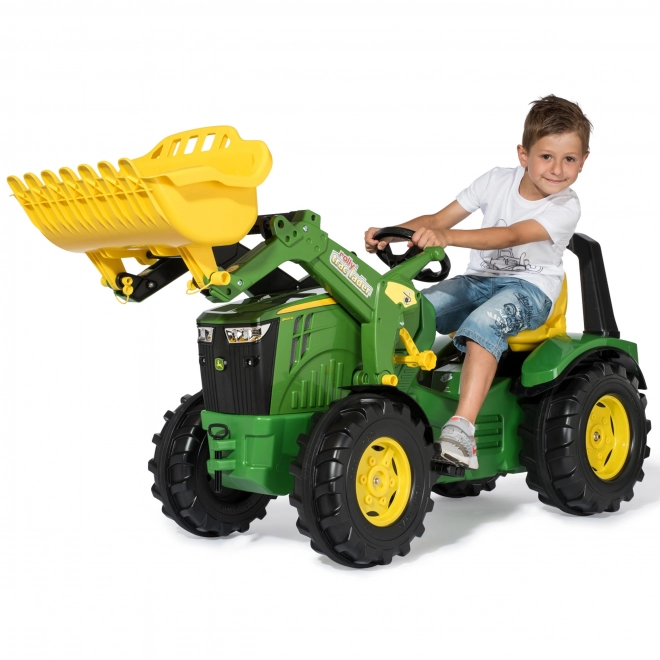 Pedálový traktor RollyX-Trac Premium John Deere s lžící a tichými koly