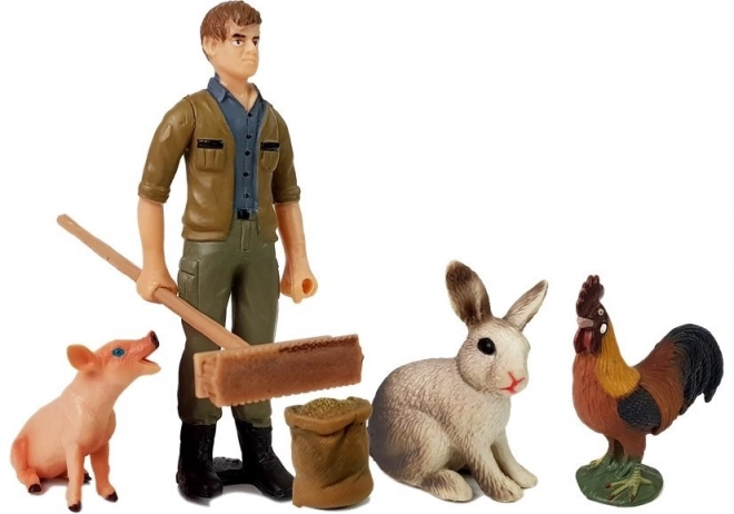 Sada figurek Farma: Domácí zvířata a farmář