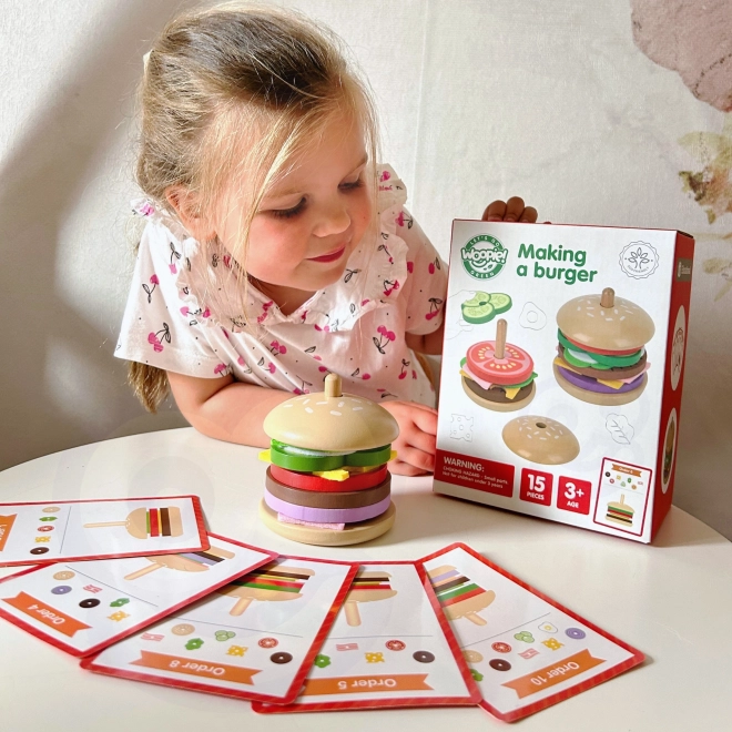 Dřevěná burgerová restaurace WOOPIE GREEN pro děti