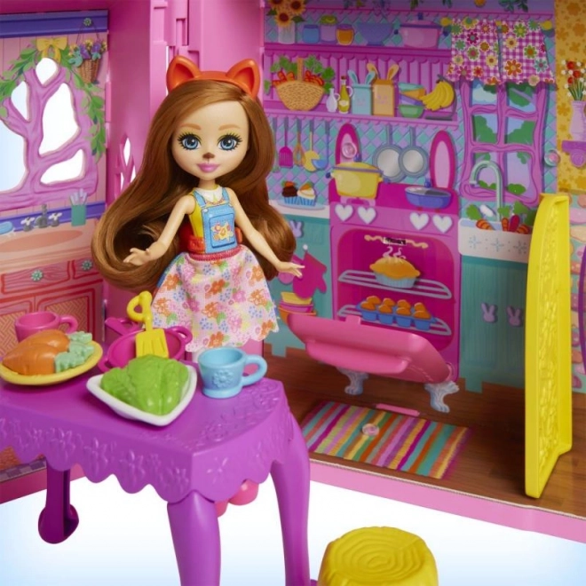 Domeček pro panenky Enchantimals Friendship house s nábytkem a doplňky
