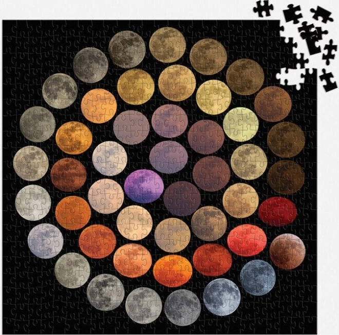 Galison Puzzle Barvy Měsíce 500 dílků