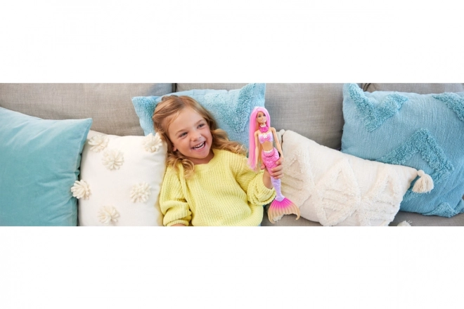 Lalka Barbie Malibu měnící barvu mořská panna