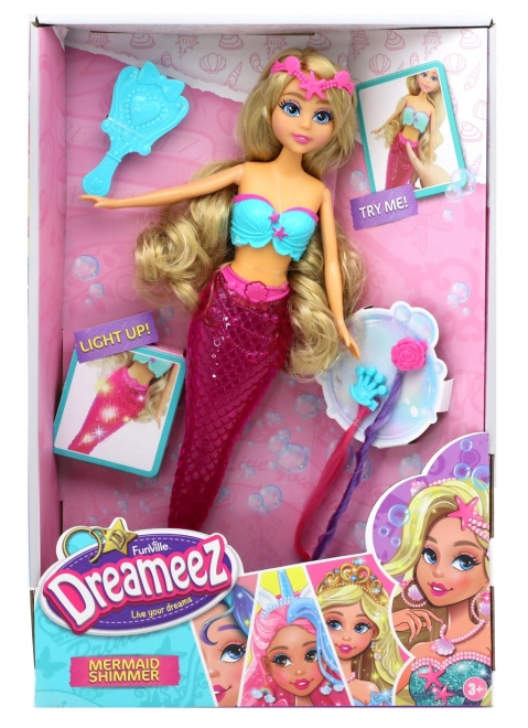 Dreameez mořská panna s magickým zářícím ocasem