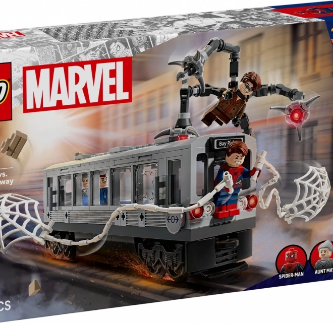 Spider-Man vs Doc Ock - scéna v metru LEGO Super Heroes