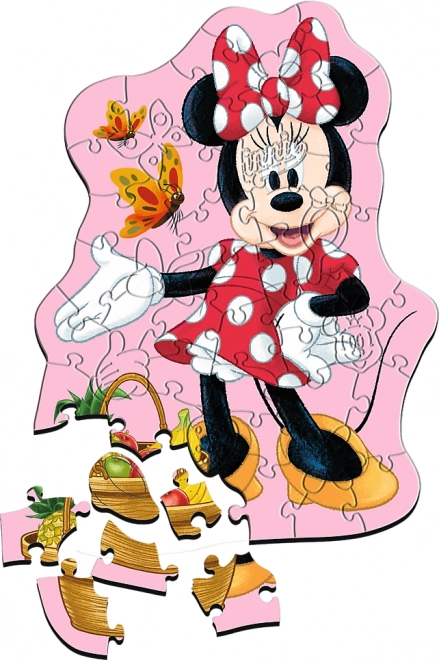 Dřevěné puzzle Disney Minnie, 50 dílků