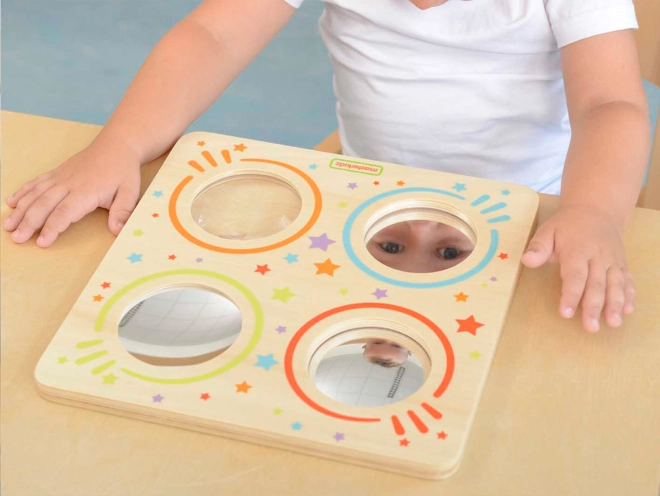 Masterkidz smyslová tabule se zrcadly a čočkami