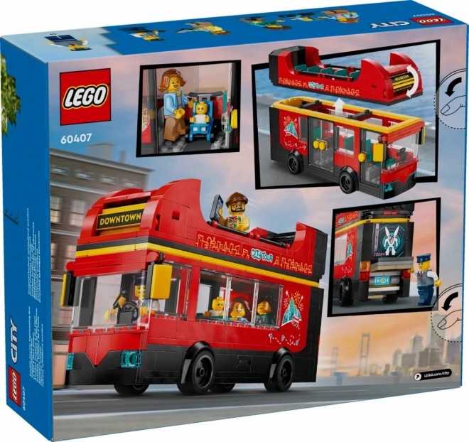 LEGO City 60407 Červený dvoupodlažní vyhlídkový autobus