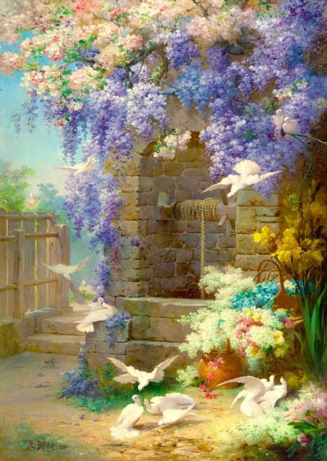 Puzzle Eugene Bidau: Le Printemps 1000 dílků
