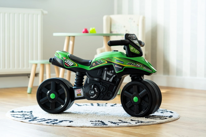 Falk dětská odrážedlo Racing zelená motorka se širokými koly od 1 roku
