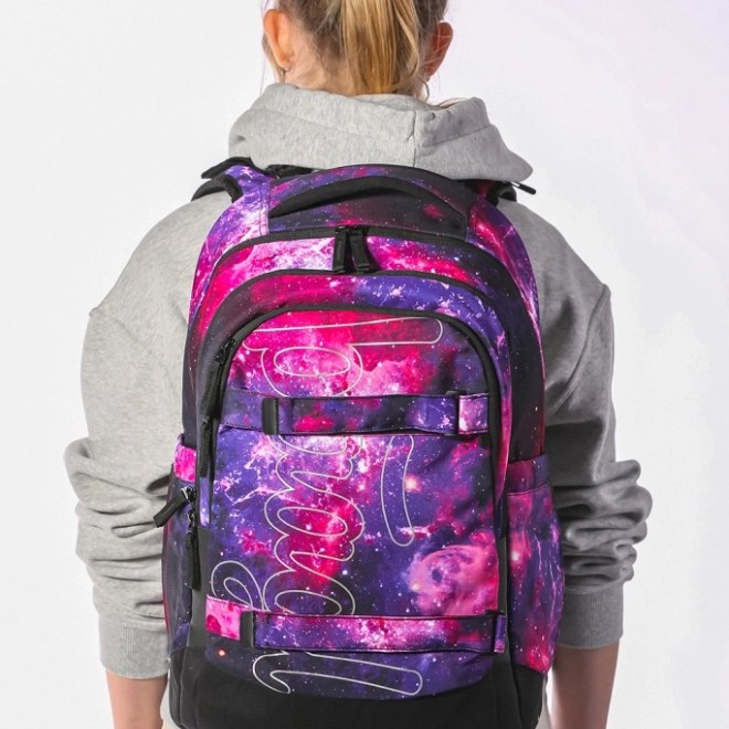 Školní set Baagl Galaxy: batoh, penál, sáček