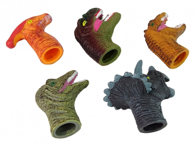 Barevné prstové loutky Dinosaury, sada 5 ks